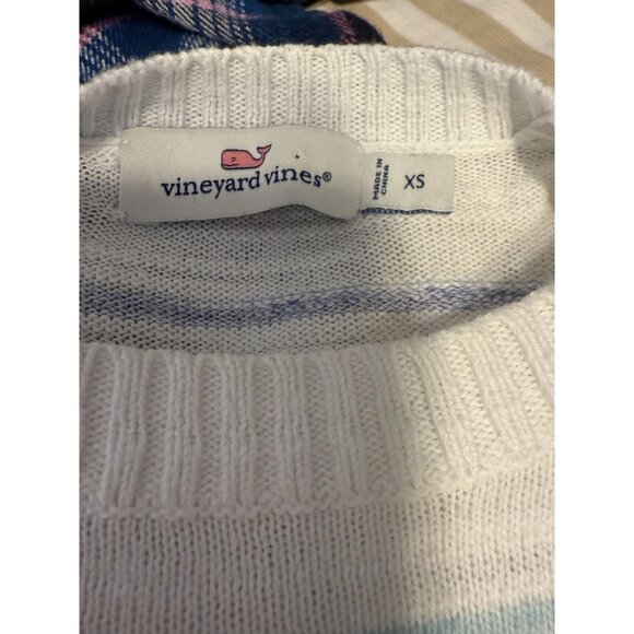 Vineyard Vines Cotton Striped Pullover Sweater XS - Picture 4 of 5